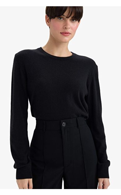 Regular Fit Bisiklet Yaka Yün Kazak