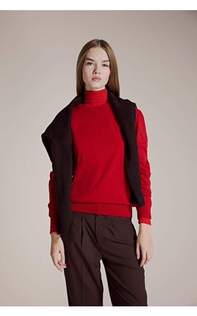 Regular Fit Bisiklet Yaka Yün Kazak