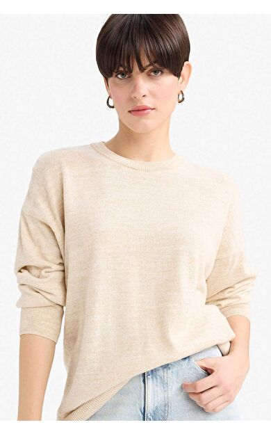 DeFacto Regular Fit Bisiklet Yaka Triko Kazak