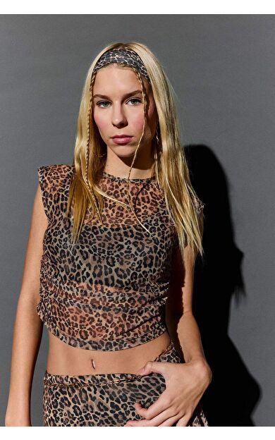 Coool Fitted Dijital Baskılı Tül Kısa Kollu Tişört