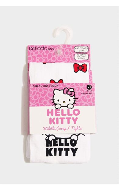 DeFacto Kız Çocuk Hello Kitty 60 Denye Külotlu Çorap G1532A8NSWT1