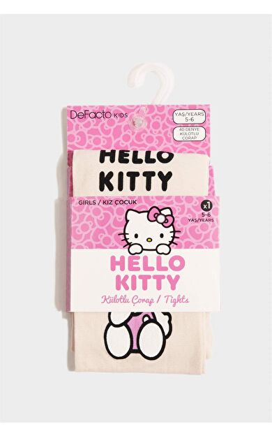 DeFacto Kız Çocuk Hello Kitty 60 Denye Külotlu Çorap G1534A8NSPN1
