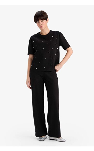 DeFacto Straight Fit Geniş Paça Pantolon