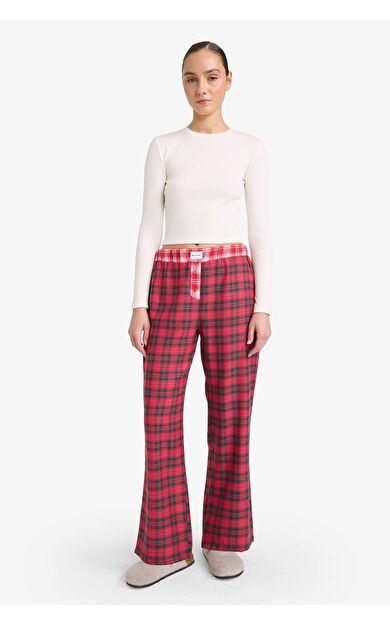 Fall in Love Regular Fit Uzun Boy Flanel Alt