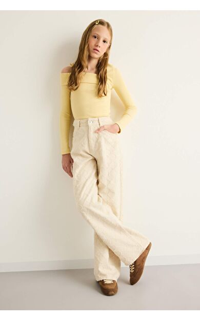 DeFacto Kız Çocuk Baggy Fit Twill Pantolon