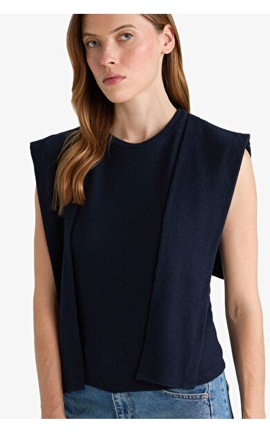 Slim Fit Dar Kesim Bisiklet Yaka Atlet G1736AX25WNNV31