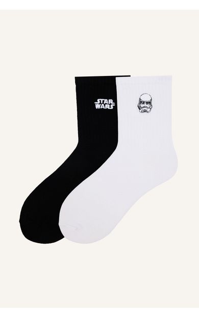 DeFacto Star Wars 2'li Pamuklu Uzun Çorap Erkek Çocuk