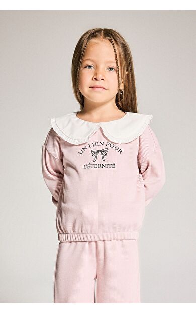 DeFacto Kız Bebek Standart Fit Sweatshirt Kumaşı Sweatshirt