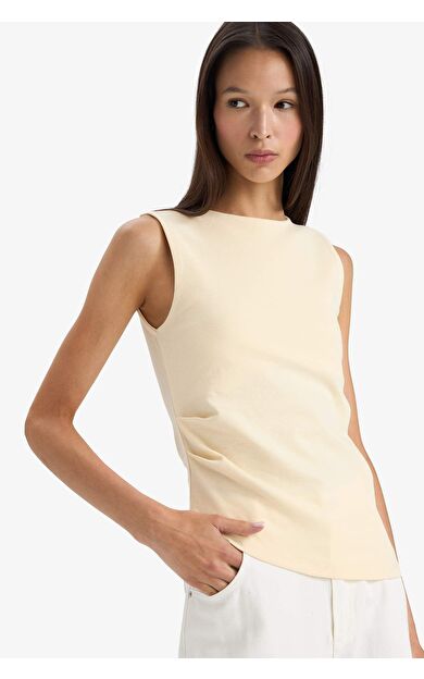 DeFacto Slım Fıt Kayık Yaka Ribana Atlet