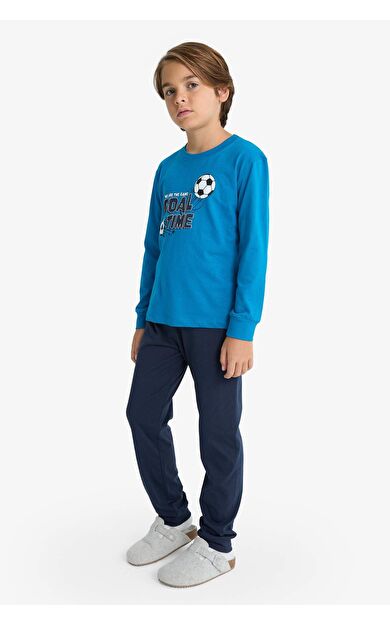 Erkek Çocuk Regular Fit 2'li Pijama Takımı G1985A825AUBE183