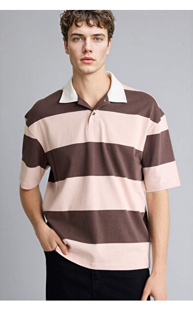 Loose Fıt Polo Yaka Kısa Kollu Polo Tişört