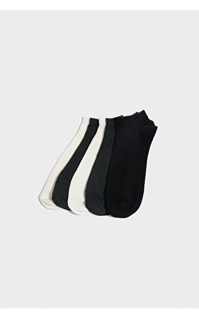 DeFacto Erkek 5'li Pamuklu Sneaker Çorap