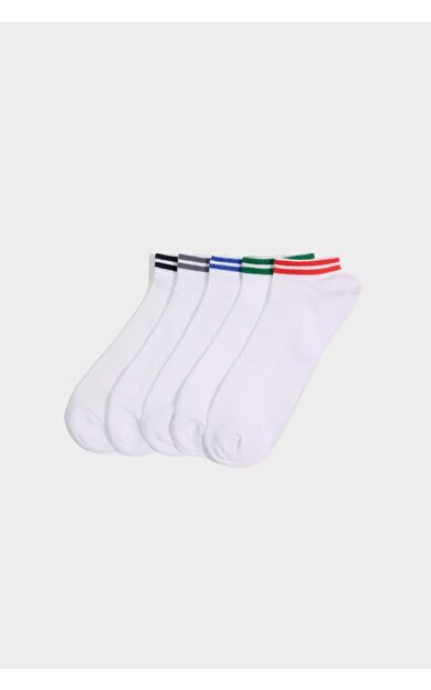 Erkek 5'li Pamuklu Patik Çorap