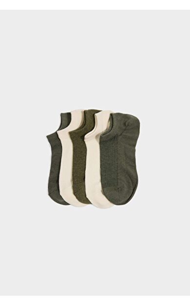 Erkek 5'li Pamuklu Sneaker Çorap