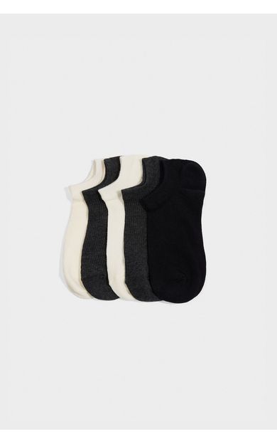 DeFacto Erkek 5'li Pamuklu Sneaker Çorap