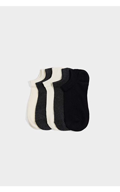 DeFacto Erkek 5'li Pamuklu Sneaker Çorap