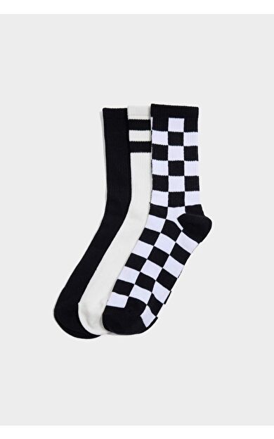 Erkek 3'lü Pamuklu Uzun Çorap