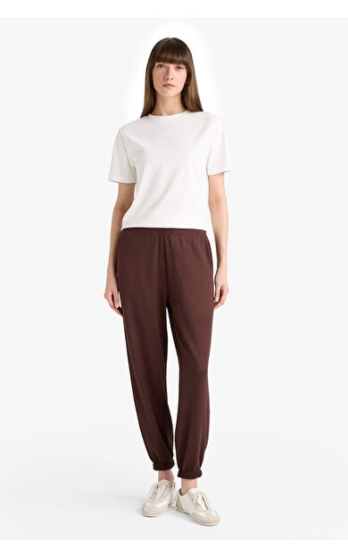 Jogger Fit Basic Düz Cepli Eşofman Altı