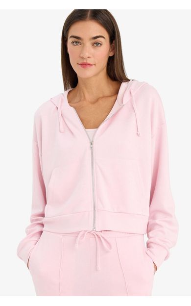 DeFacto Loose Fit Kapüşonlu Modal Hırka Pembe G2204AX26SPPN74