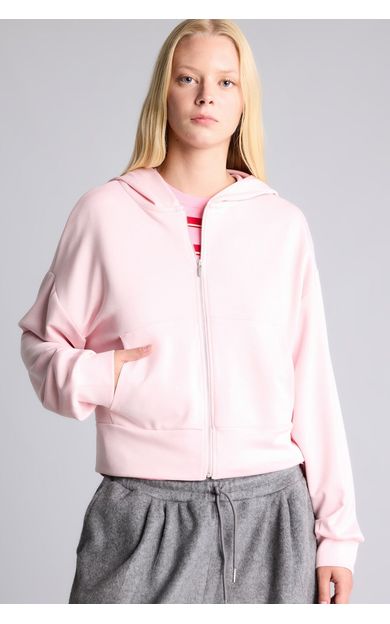DeFacto Loose Fıt Kapüşonlu Modal Hırka Pembe G2204AX26WNPN74