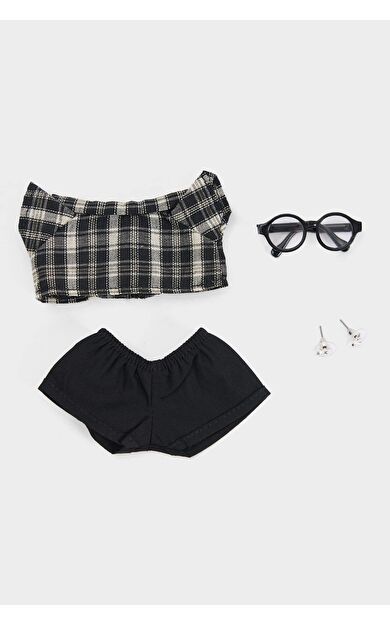 Kadın Siyah-Beyaz Detaylı Giydirilebilir Charm Anahtarlık