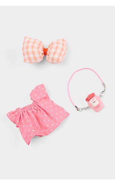 Kadın Pembe-Fiyonk Detaylı Giydirilebilir Charm Anahtarlık