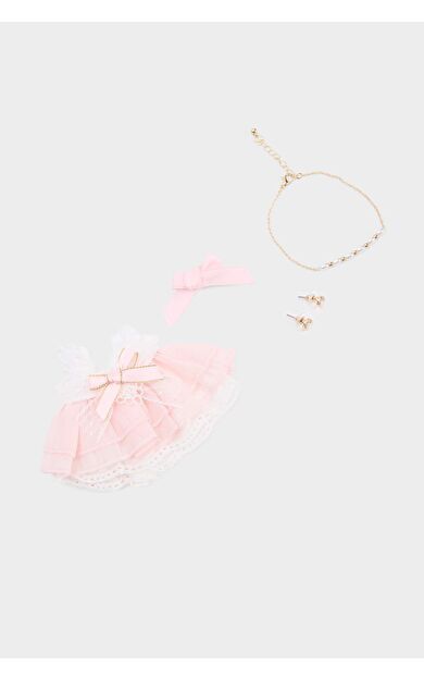 Kadın Pembe Detaylı Giydirilebilir Charm Anahtarlık