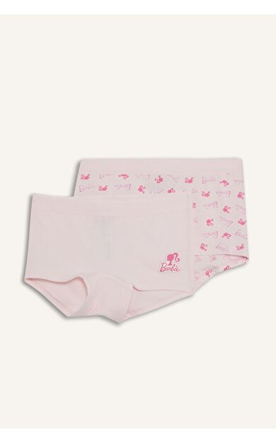 DeFacto Kız Çocuk Barbie Penye 2'li Boxer