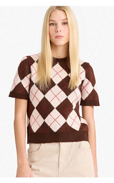 Coool Slim Fit Dar Kesim Bisiklet Yaka Kazak