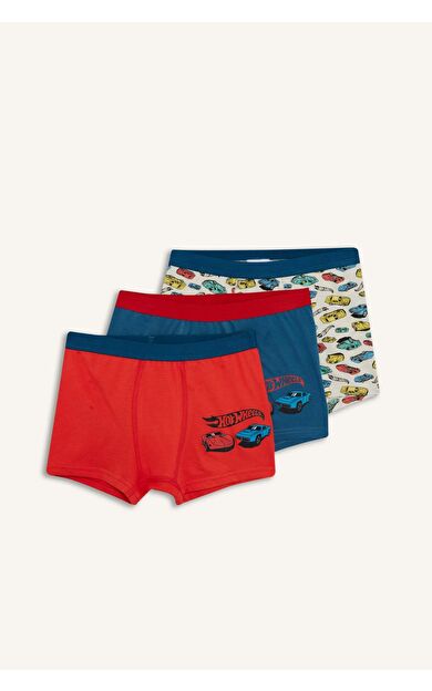 DeFacto Erkek Çocuk Hot Wheels Penye 3'lü Boxer
