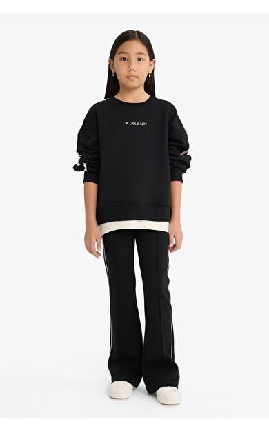 DeFacto Kız Çocuk Flare Fit Pantolon G2619A825AUBK81