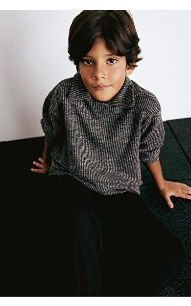 Erkek Çocuk Regular Fit V Yaka Sweatshirt