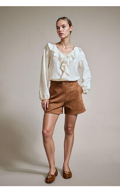 Aksesuar Detaylı Süet Şort G2743AX25AUBN525