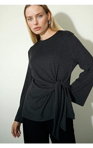 Regular Fit Bisiklet Yaka Uzun Kollu Tişört