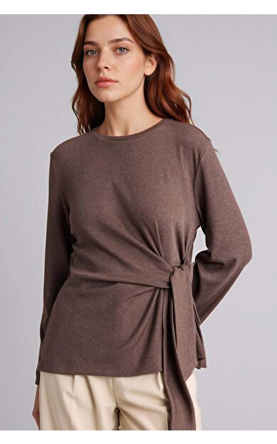 DeFacto Regular Fıt Bisiklet Yaka Uzun Kollu Tişört