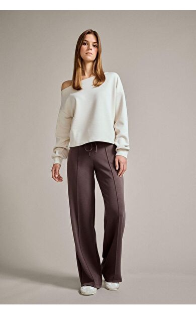 Relax Fit Normal Bel Düz Paça Modal Pantolon