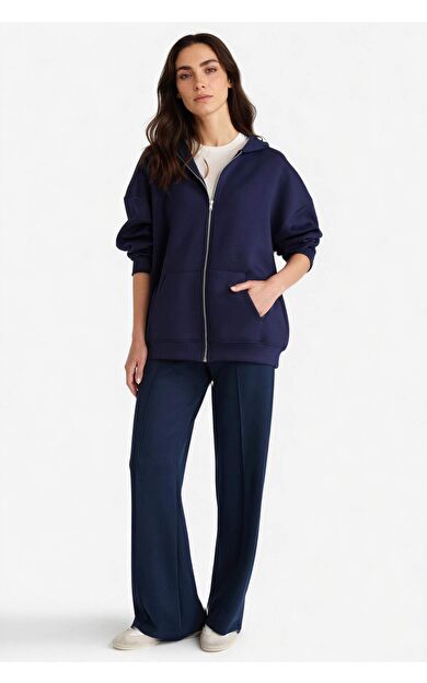 DeFacto Relax Fit Normal Bel Düz Paça Modal Pantolon