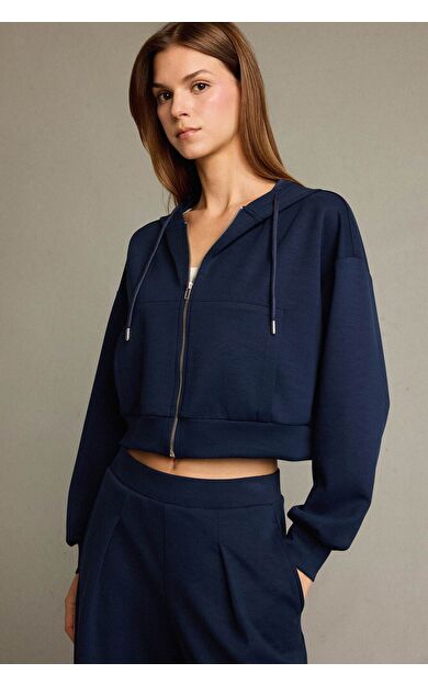 DeFacto Kapüşonlu Modal Fermuarlı Sweatshirt G2915AX25AUNV245