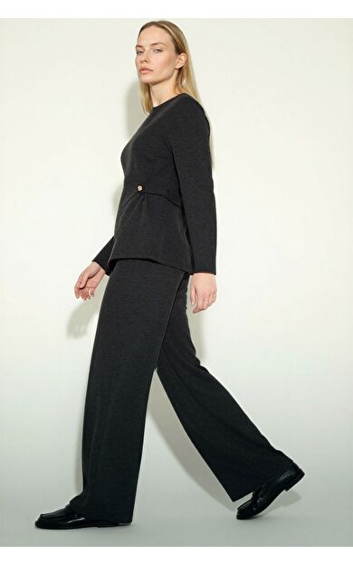 DeFacto Straight Fit Düz Paça Pike Pantolon