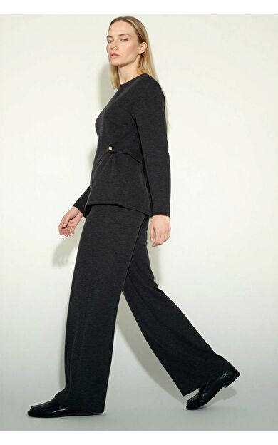 DeFacto Straight Fit Düz Paça Pike Pantolon