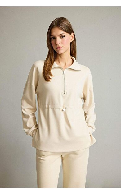 Bisiklet Yaka Modal Sweatshirt G2922AX25AUER120