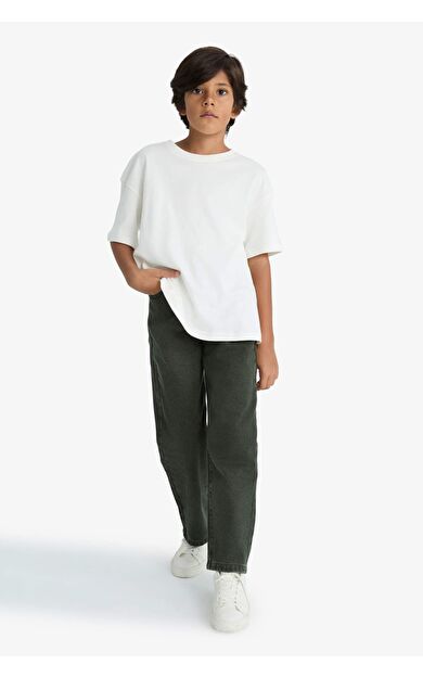 DeFacto Erkek Çocuk Wide Leg Düz Paça Jean Pantolon