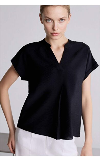 DeFacto Relax Fıt Kaçık Yaka Bluz