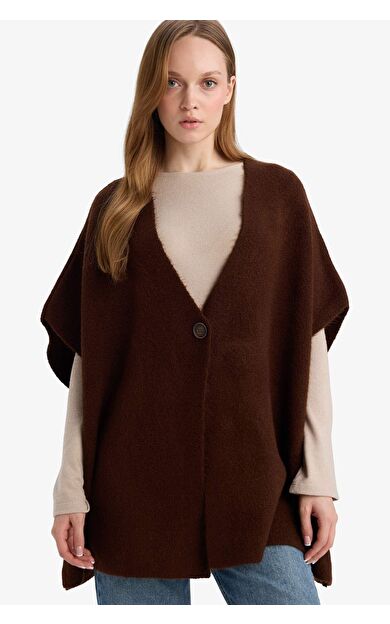 Relax Fit V Yaka Triko Hırka