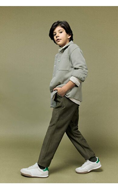 Erkek Çocuk Standart Paça Kadife Pantolon