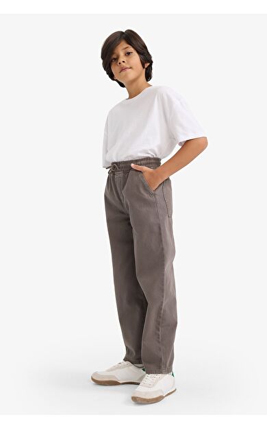 DeFacto Erkek Çocuk Baggy Fit Standart Paça Gabardin Pantolon