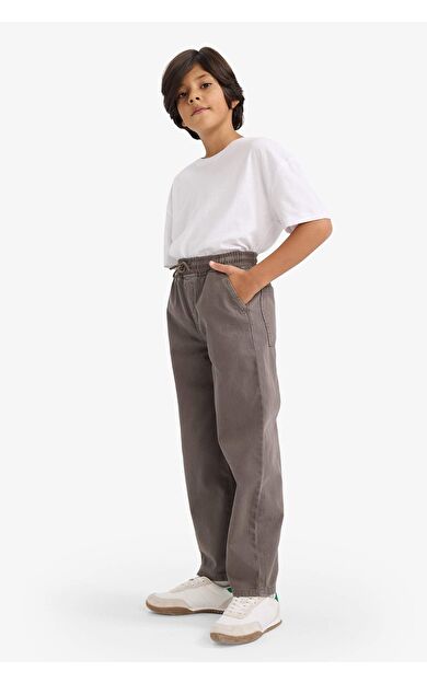 Erkek Çocuk Baggy Fit Standart Paça Gabardin Pantolon