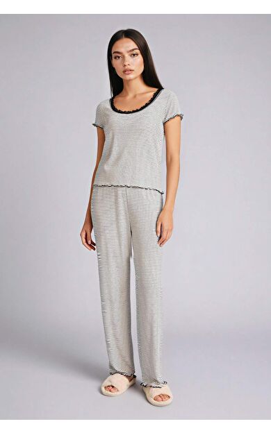 DeFacto Regular Fıt Kısa Kollu 2'li Ribana Takım