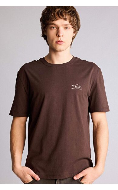 Regular Fıt Baskılı Kısa Kollu Tişört