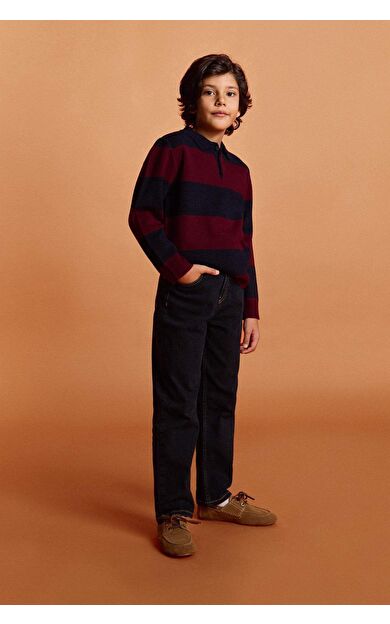 Erkek Çocuk Straight Fit Düz Paça Jean Pantolon